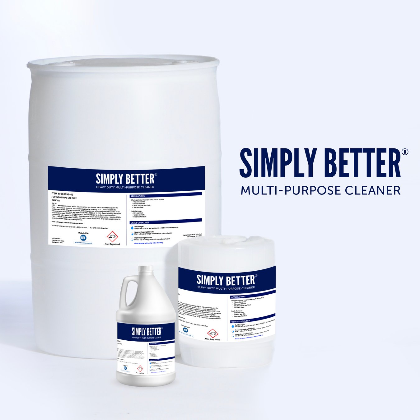 Simply Better HD All Purpose Industrial & Nutraceutical Cleaner and